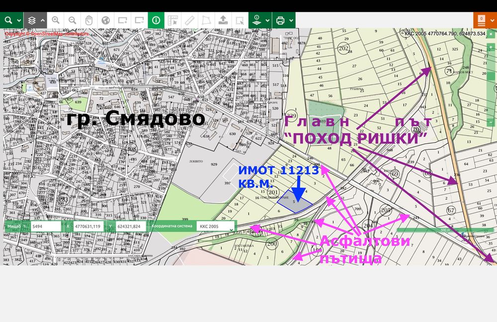 Продава се Парцел в Смядово - 11213 кв.м за 6 €/кв.м - Снимка #1