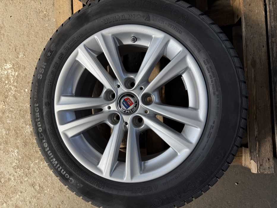 Jante aluminiu originale BMW style 656 cu anvelope de iarna 225/55 R16
