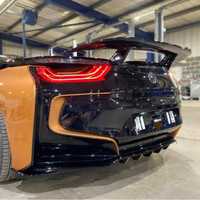 Body kit CARBON BMW I8, Eleron și difuzor bară spate