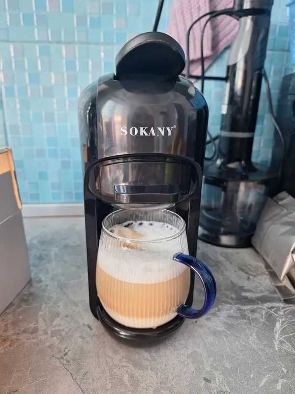 Еспресо машина SOKANY SK-516, за капсули и мляно кафе 3 в 1