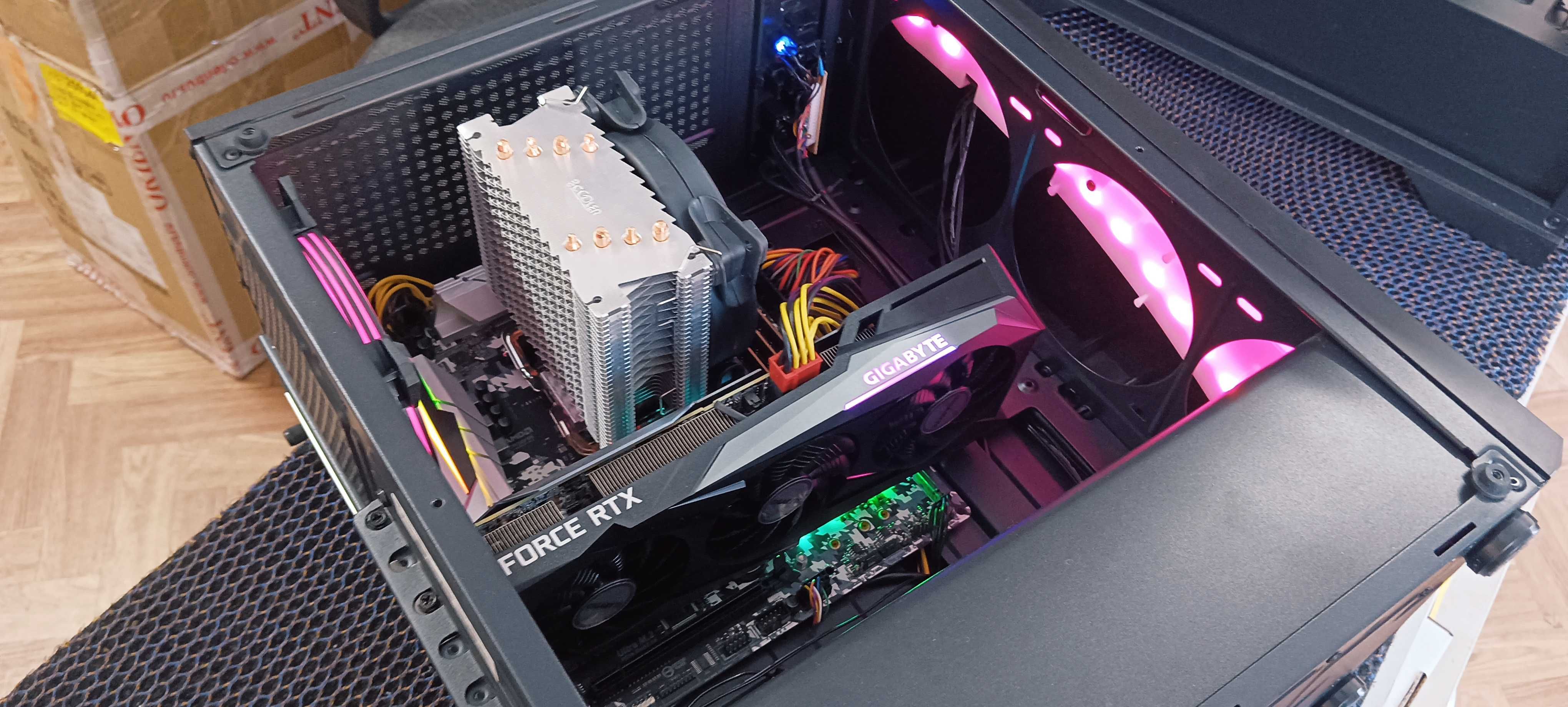 ПК Ryzen 7 5700X3D RTX 3060 - 12gb DDR4 - 32гб SSD M-2-500гб