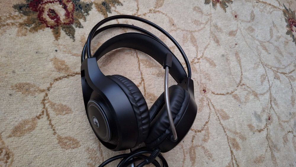 Casti de gaming argb marvo pe usb tactic 30