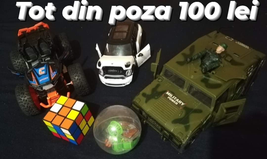 Jucării diverse pentru copii pana la 7 ani, masinute, popice,sac box