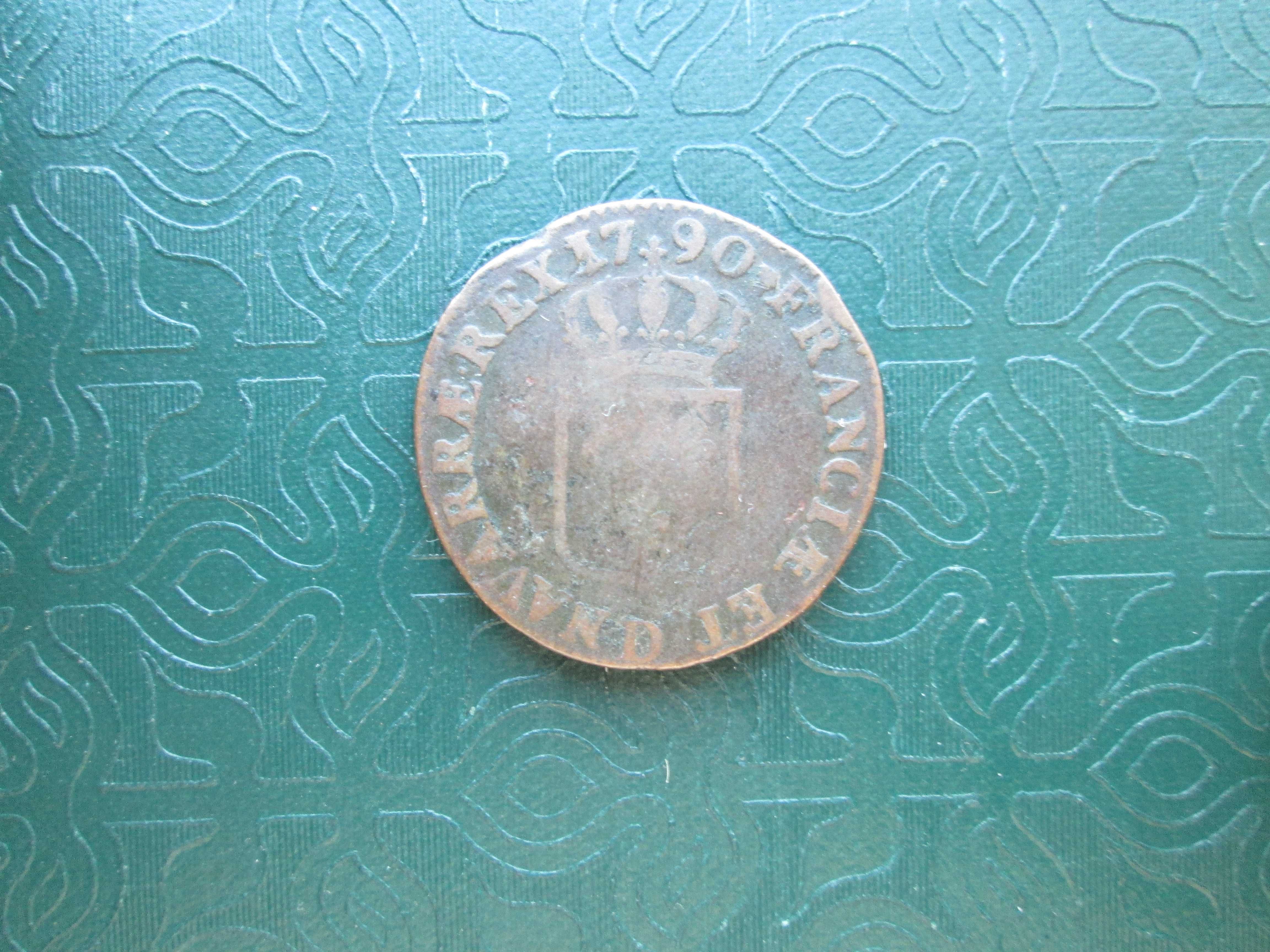 Moneda veche, Medalie veche, Franta 1790. Ludovic XVI