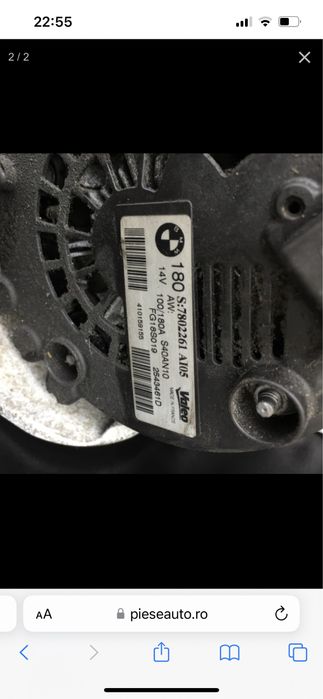 Alternator bmw x1 an 2009-2015 motor N47