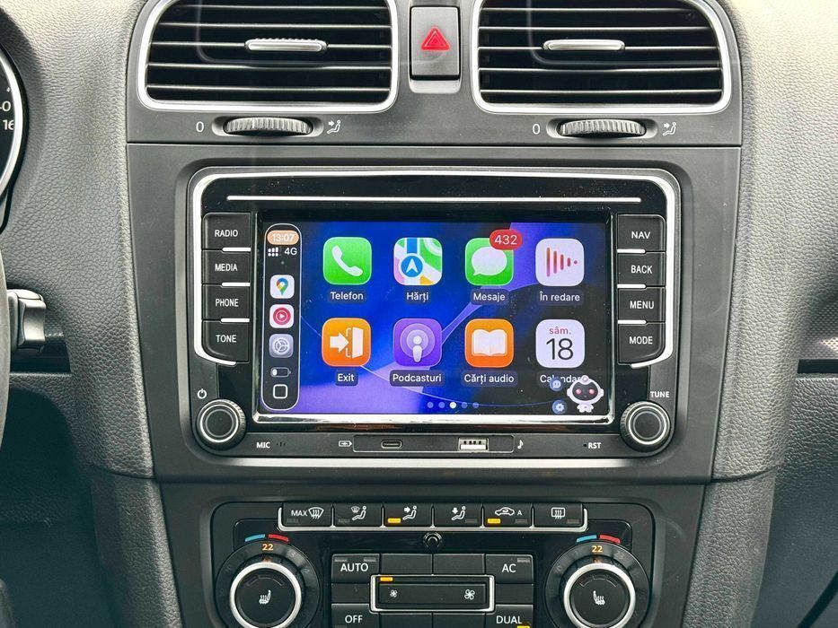 Navigatie 4GB Carplay VW Golf Passat cc Touran Tiguan Polo Tiguan T5