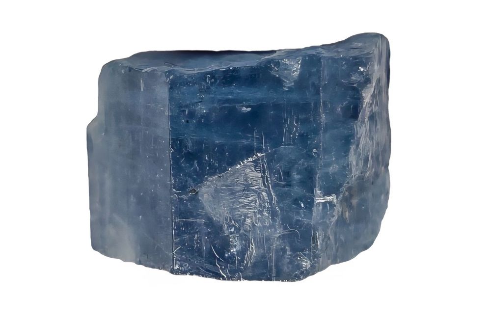 Аквамарин с много рядък зонален растеж и сертификат