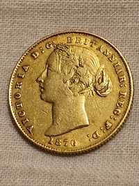 Златна Монета Австралийски Суверен Виктория - 1870 , 7.99 гр.