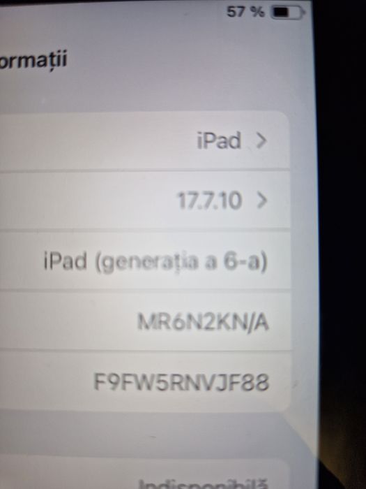 Tableta ipad generația 6 și cu sim