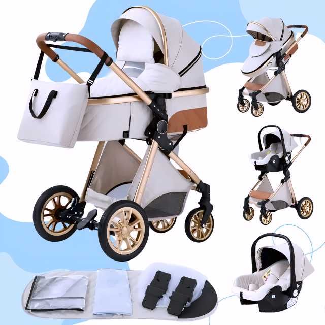 Carucior 3 in 1 NOU BEBE Bebelus Landou Copii Pliabil Smart + CADOU