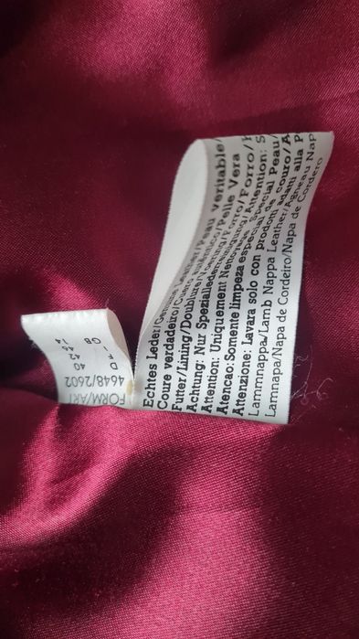 Дамско италянско сако от естествена кожа Napa,  размер между М и L