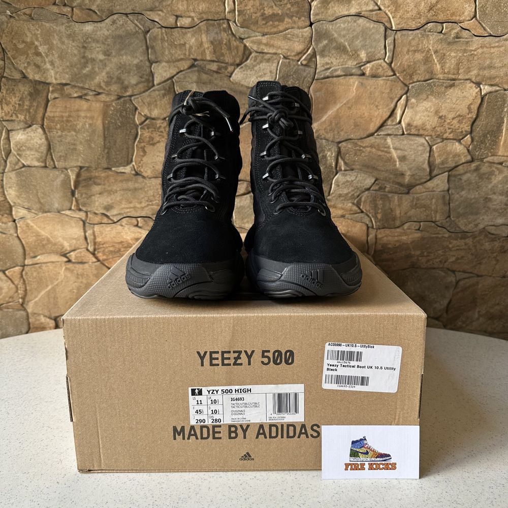 Yeezy 500 High Tactical Boot Utility Black 45