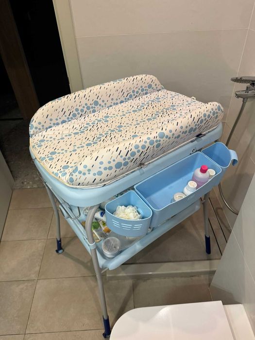 Корито/ваничка с подложка за повиване Chicco Ocean, 0+ месеца, Син