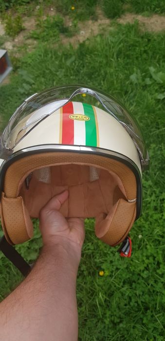 Casca scuter moto chopper retro vintage open face tip Vespa Italyl