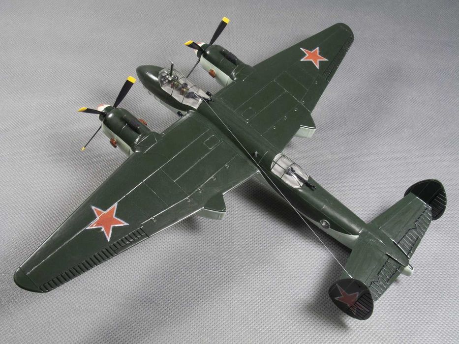 сборная модель самолета Ту-2 (Ju-85) пр, ГДР РАРИТЕТ!