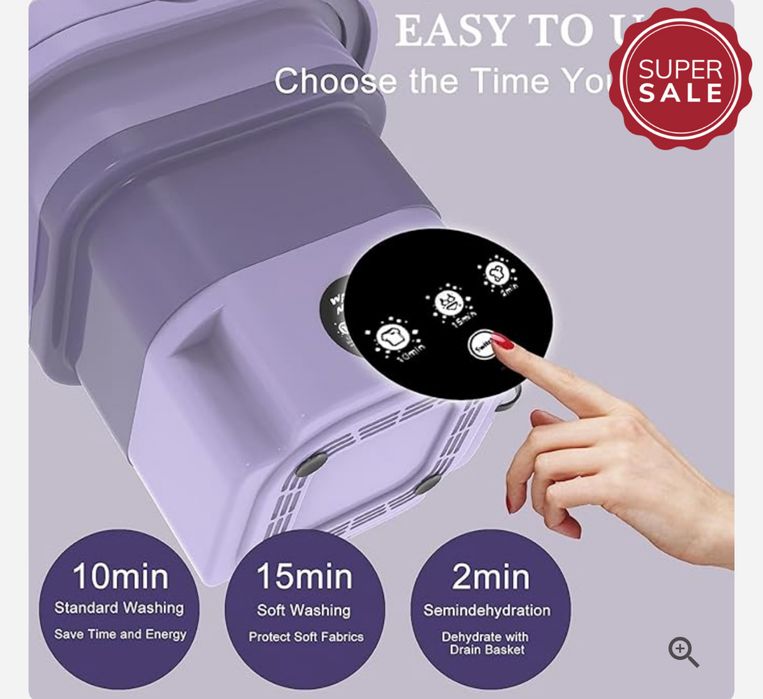 Mini masina de spalat portabila caliate superiaora Nou Sigilata