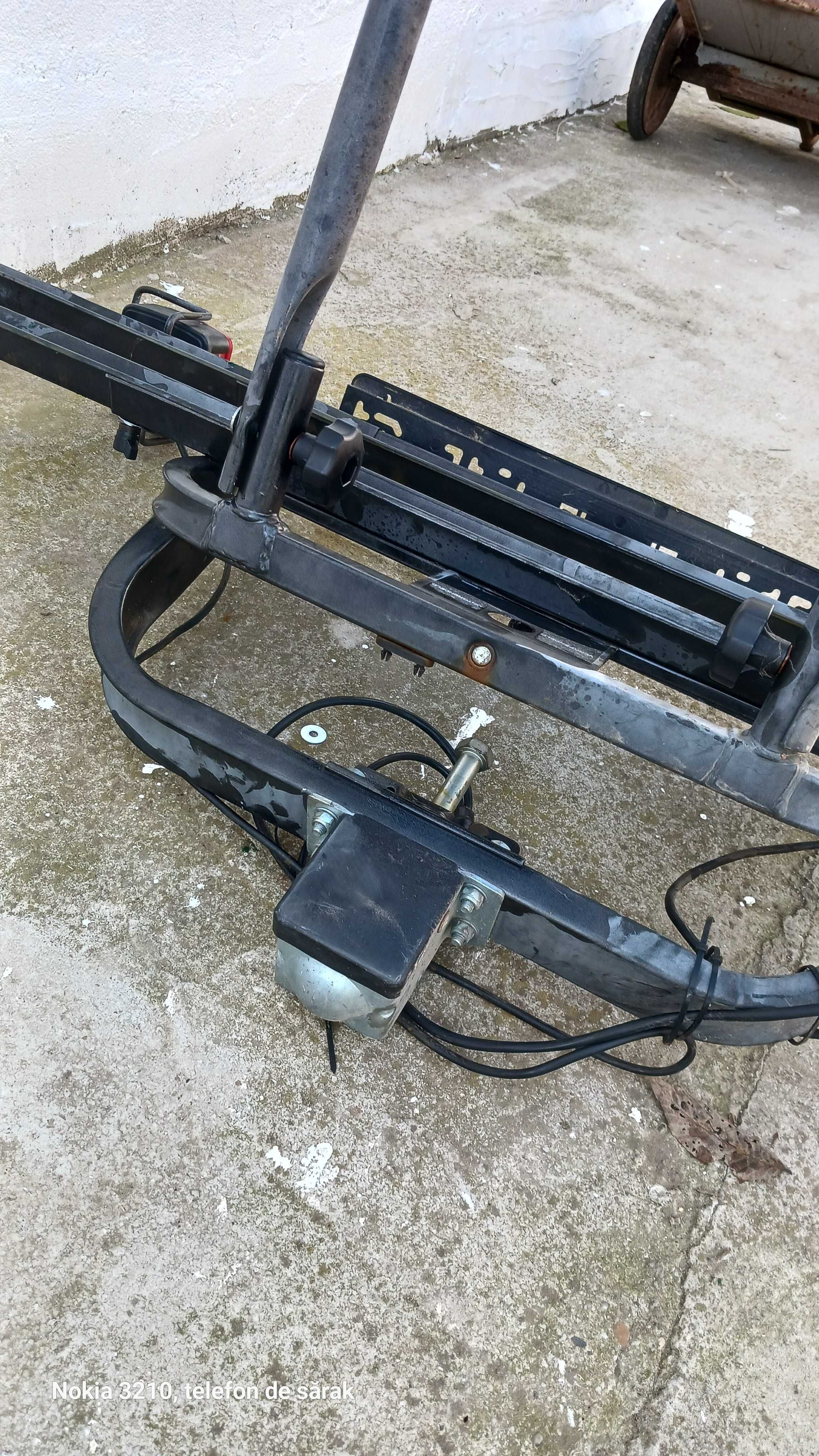 Suport 2 biciclete pentru cârlig remorcare.