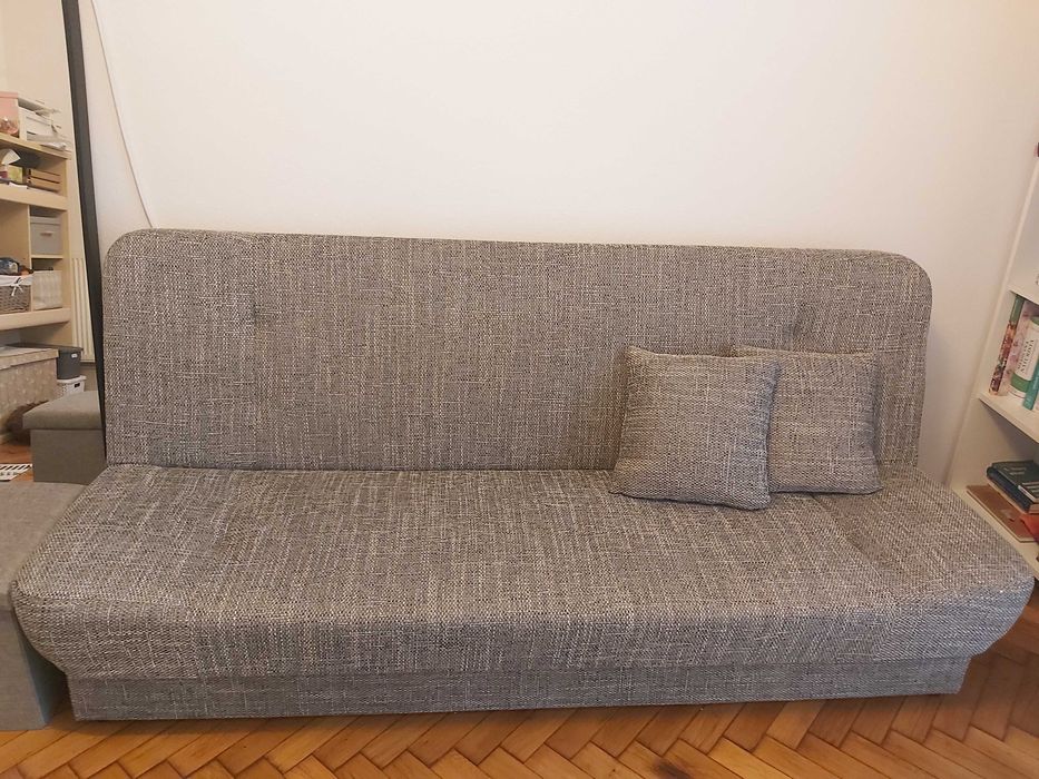 Vand canapea extensibila gri