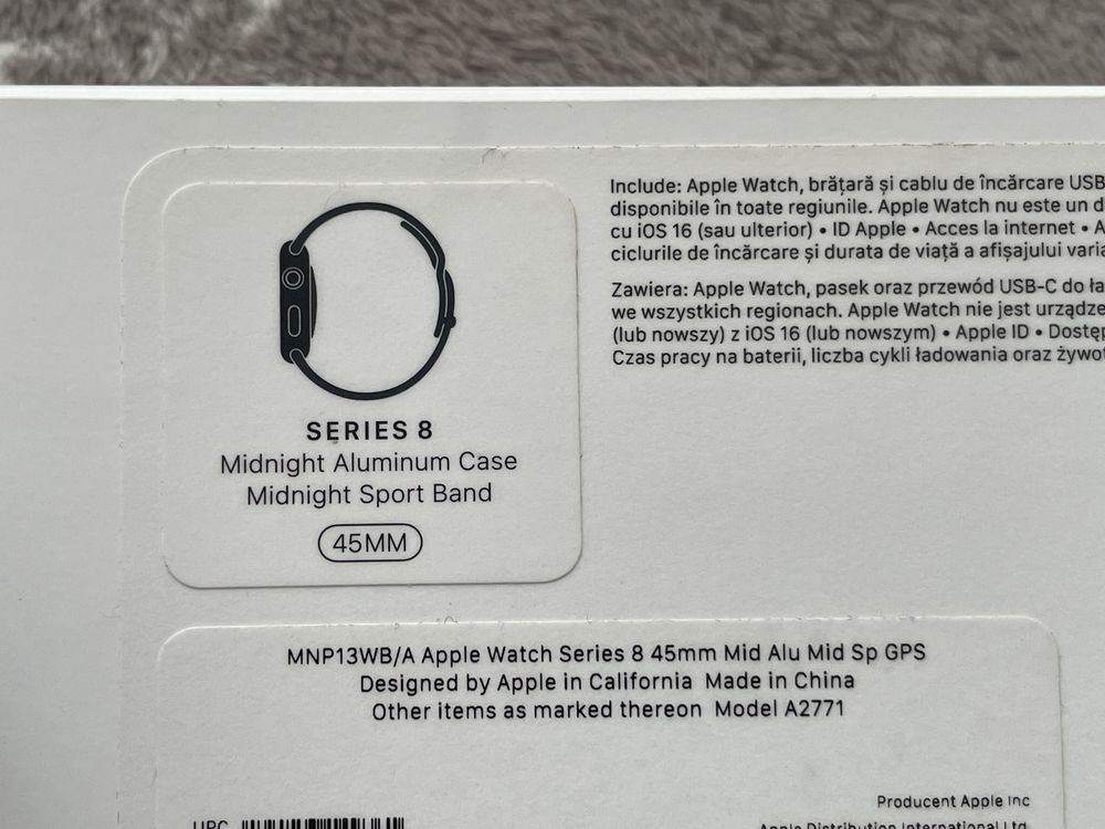 Ceas Apple Watch 8 GPS 45mm garantie