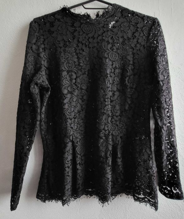 Bluziță dantelă neagră