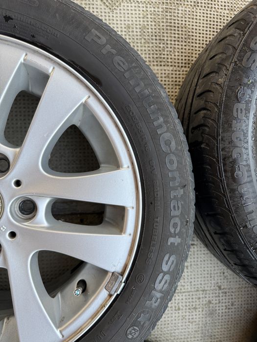 Set 4 jante originale BMW Style 156 + anvelope Continental 205/55 R16