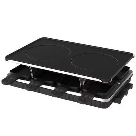 Grătar electric multifuncțional, cu plăci reversibile si 8 tăvițe