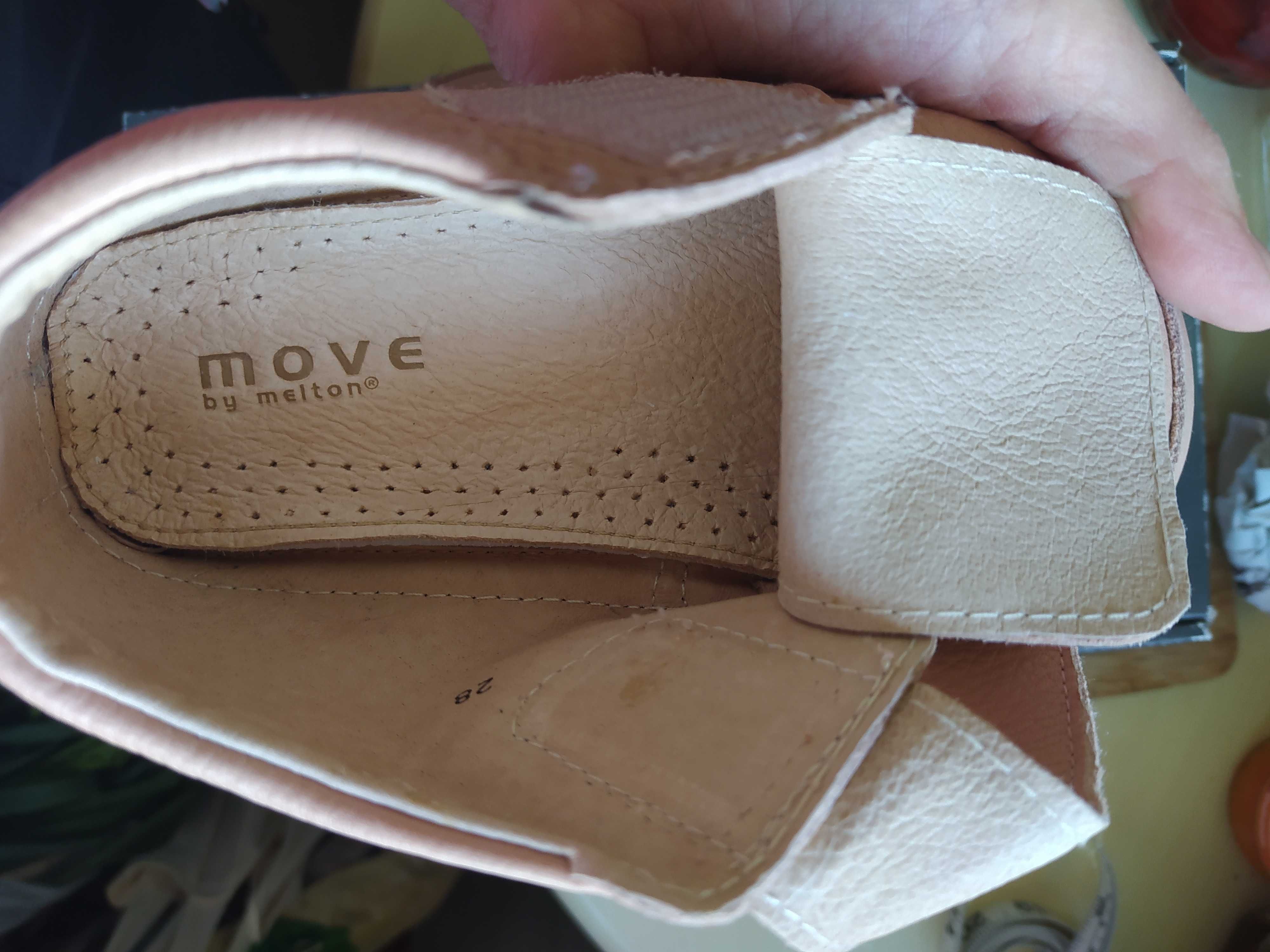 Pantofi barefoot din piele naturala Move by Melton Nr.28