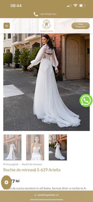 Vând rochie mireasa