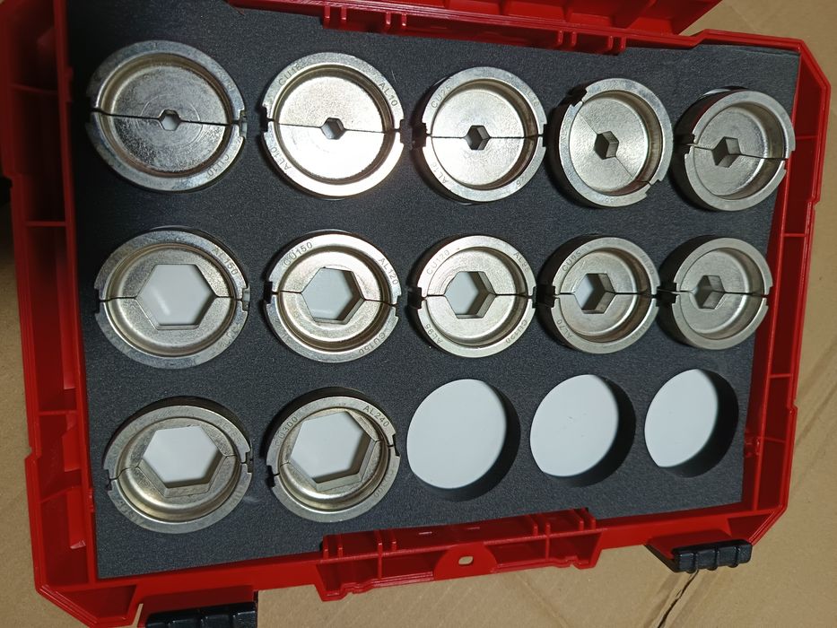 Set inele pt sertizat conectori electrici cupru și aluminiu electricie