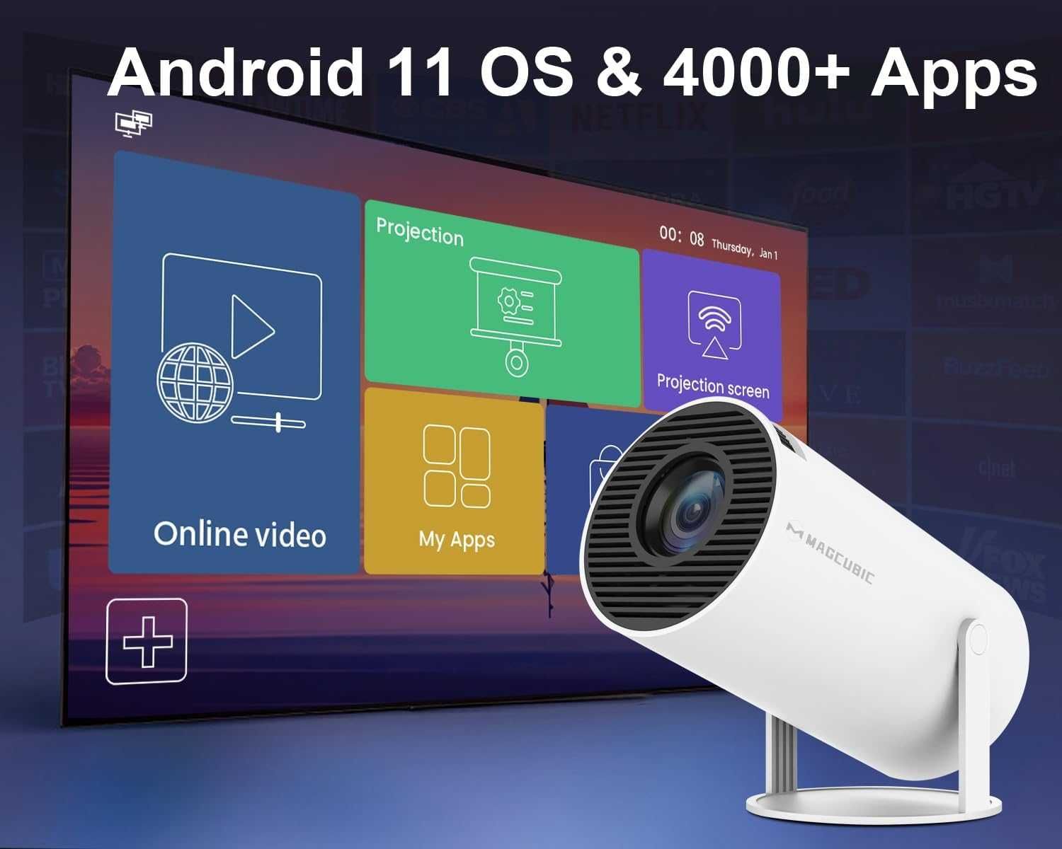 Видео проектор за телефон Digial One SP01010, 4k, UltraHD, Android