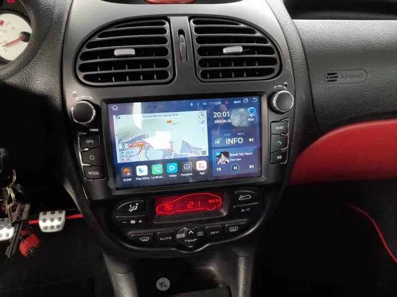 Navigatie Android Dedicata Peugeot 206 1-4GB RAM - QLed CarPlay DSP