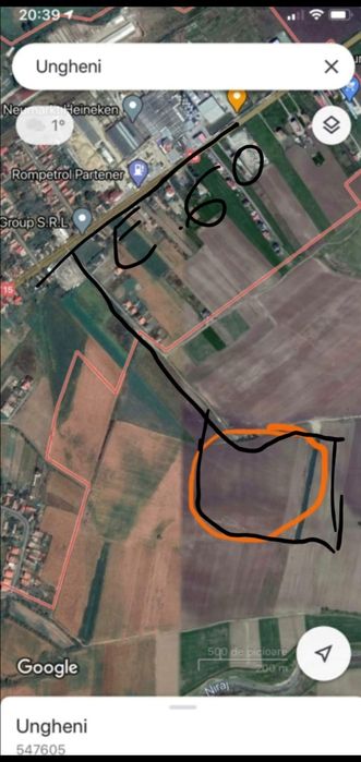 Vând teren extravilan în orașul Ungheni