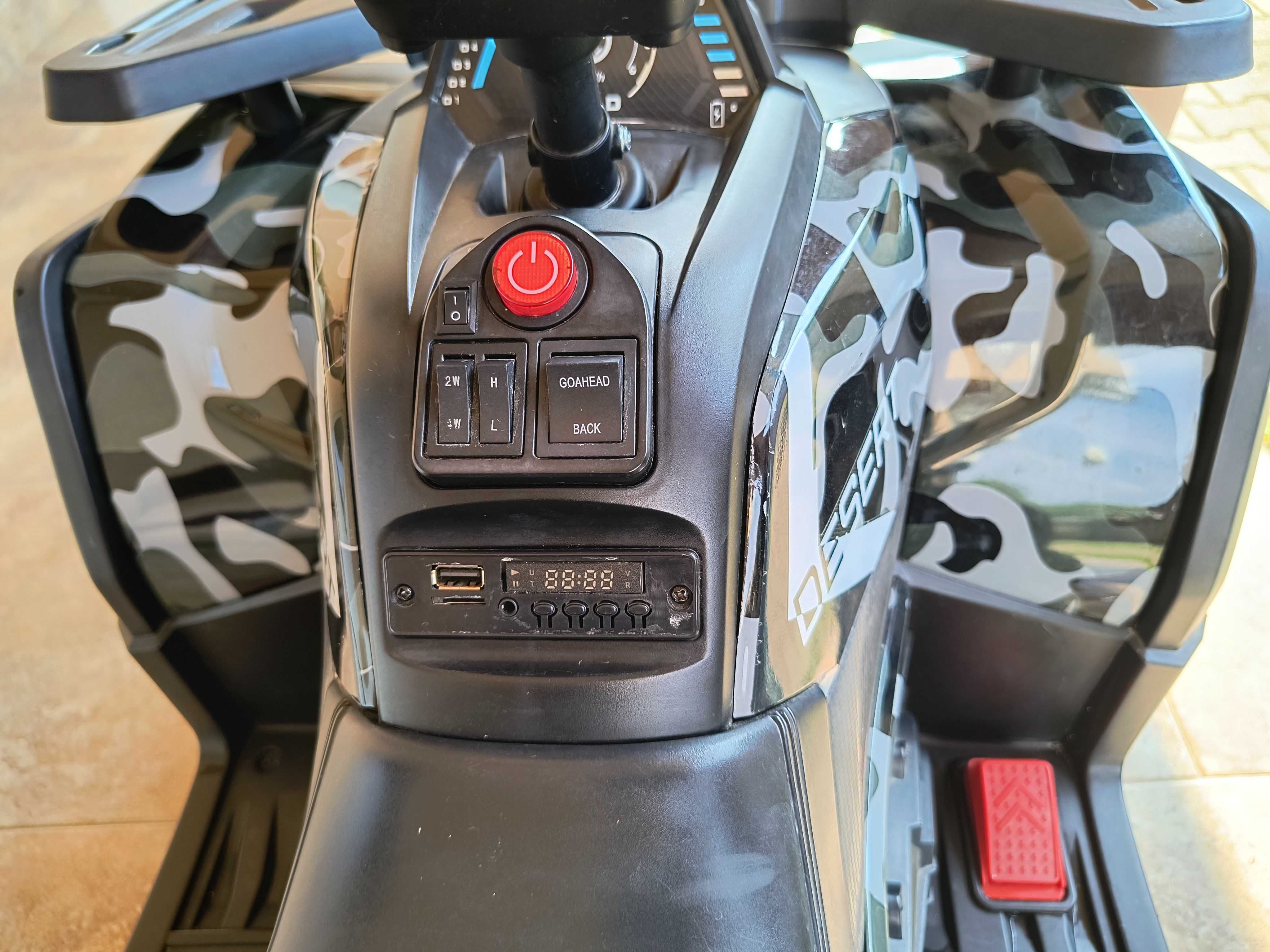 ATW electric pentru copii, 2 baterii de 12V, roti din cauciuc EVA