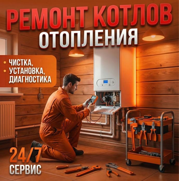 Ремонт, установка, чистка газовых котлов Алматы