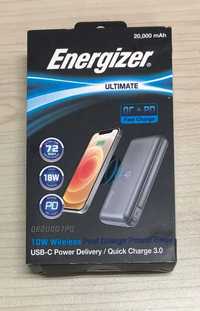 Baterie externa 20000mAh USB C, incarcare Wireless Energizer Sigilata