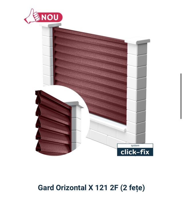 Garduri orizontale tip jaluzea model Zebra de la Caretta