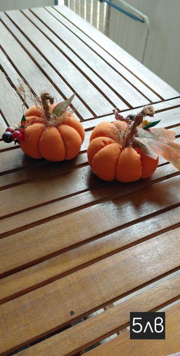 Засмени тикви от плат