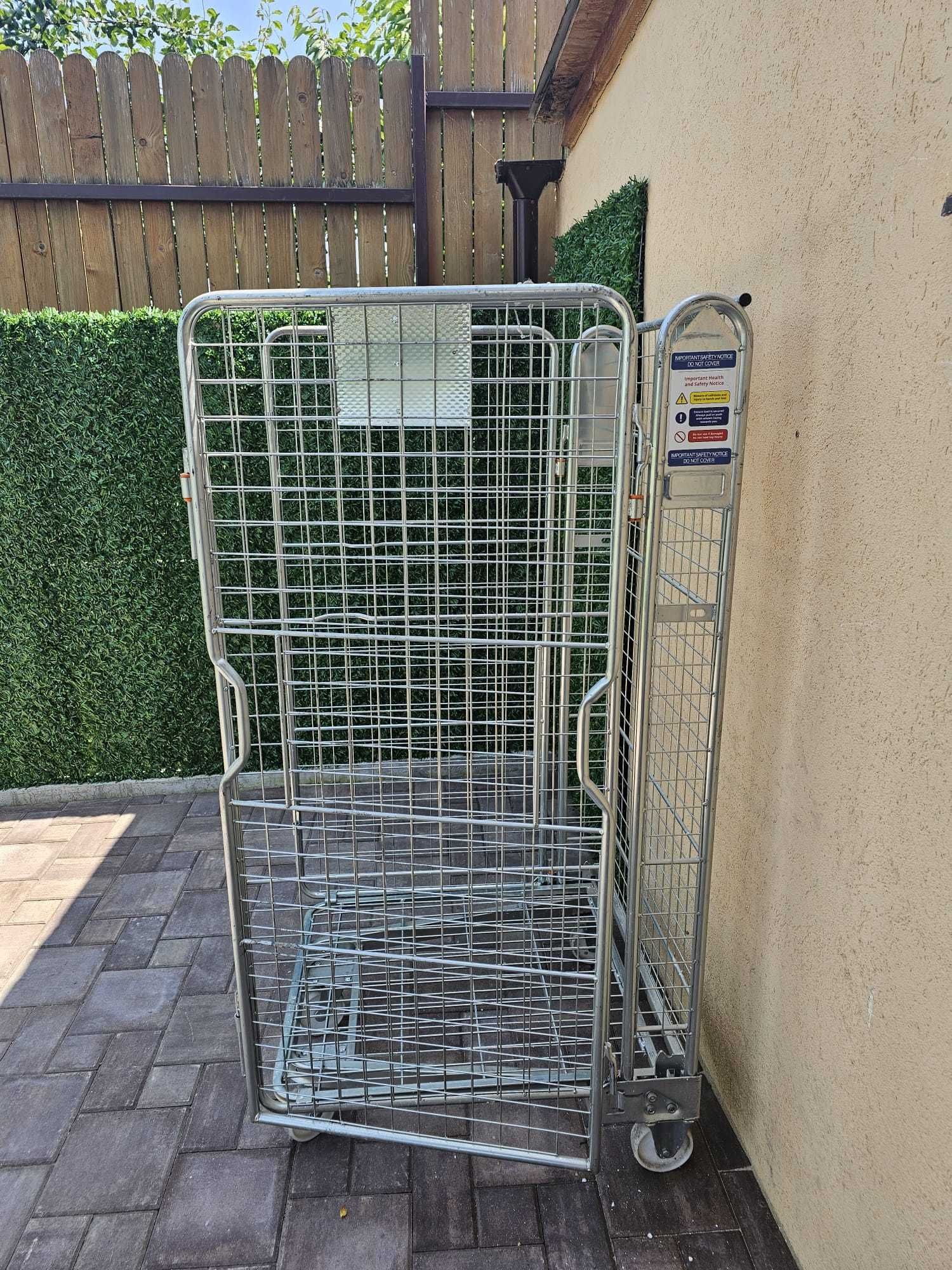 Carucior Transport tip cusca 80cmx70cmx170cm, Capacitate 500kg