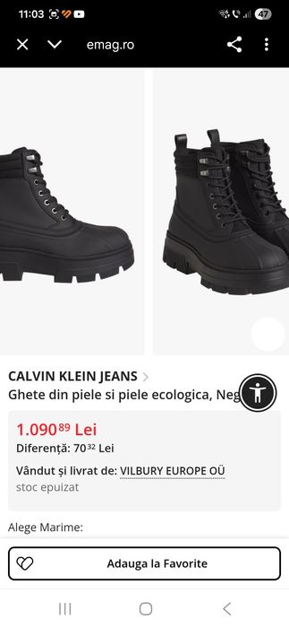 Ghete Calvin Klein Originale