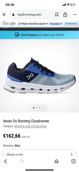 Pantofi sport On Running Cloudrunner marimea 47.5