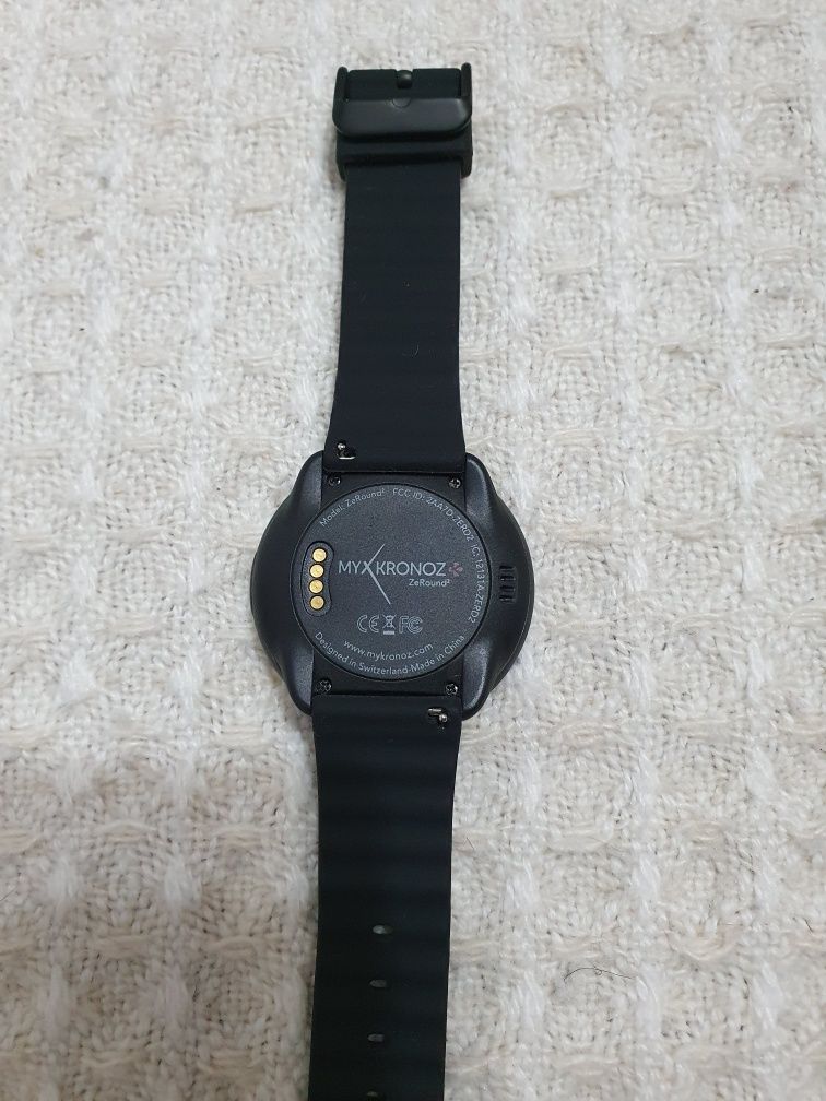 Смарт часовник MyKronoz ZeRound 2, Bluetooth, IP56, Android/IOS, черен
