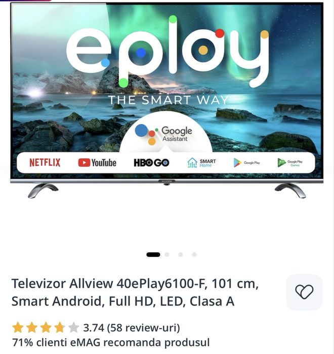 Televizor Allview 101 cm smart