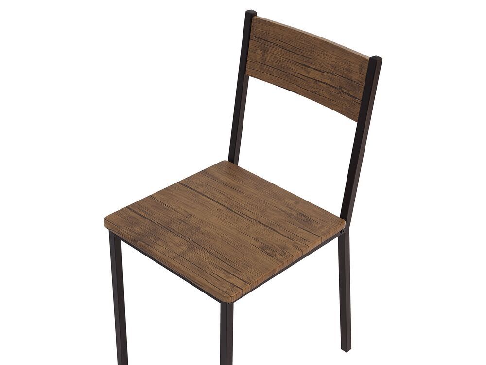 Set masă dreptunghiulară si 4 scaune, cu un design modern din lemn, Be