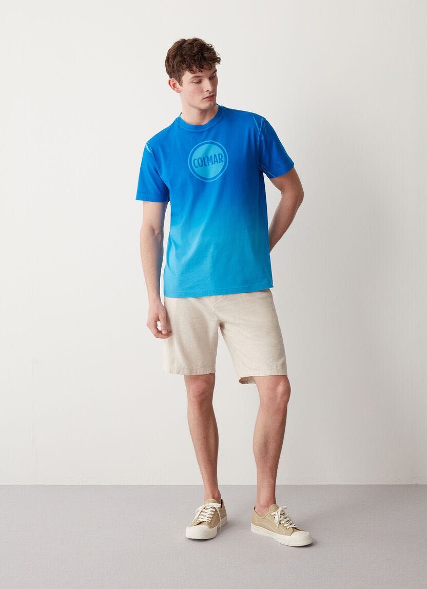Мъжка блузка : COLMAR faded effect printed cotton / regular fit L