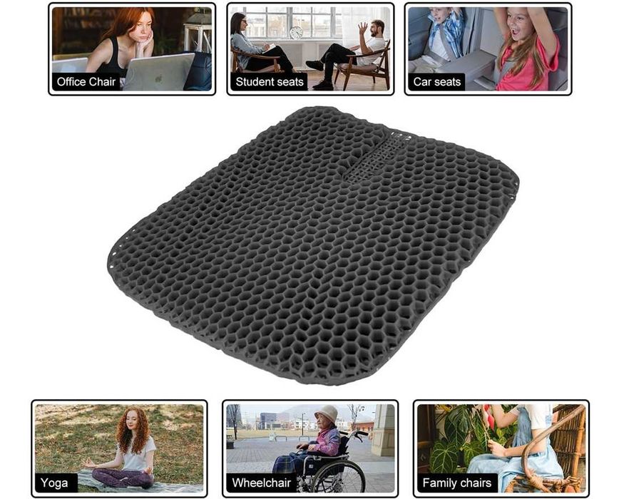 Силиконова подложка за Седалка 43х41х3 - Черна.