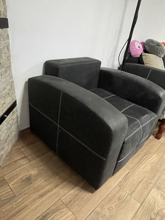 Vand canapea extensibila cu 2 fotolii