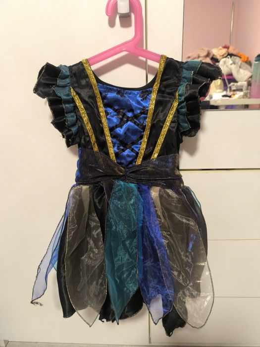 Карнавална рокля за момиче 3-4 год+ диадема с шапка