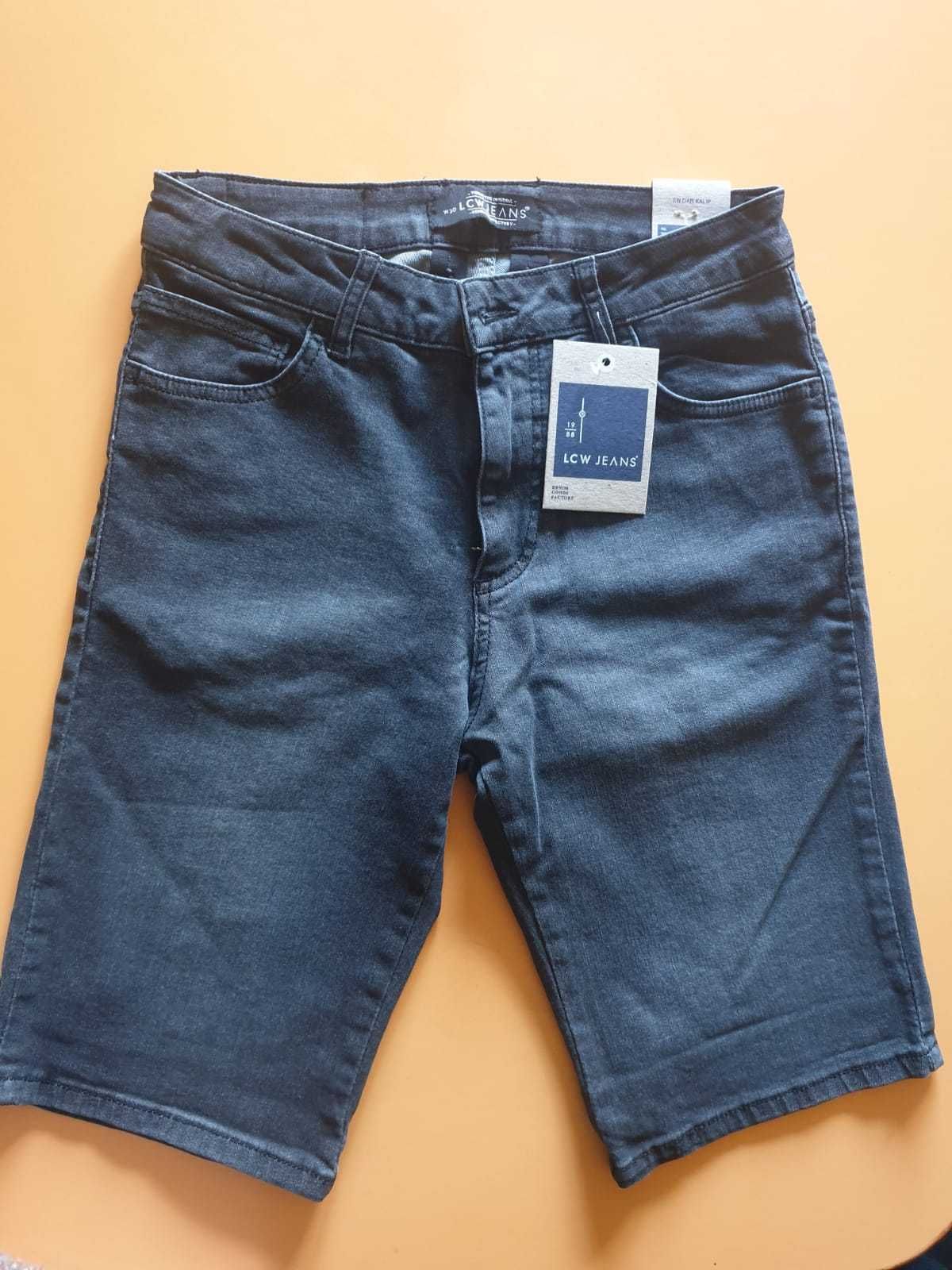 Pantaloni scurti tip blug marimea 30 gri inchis si deschis