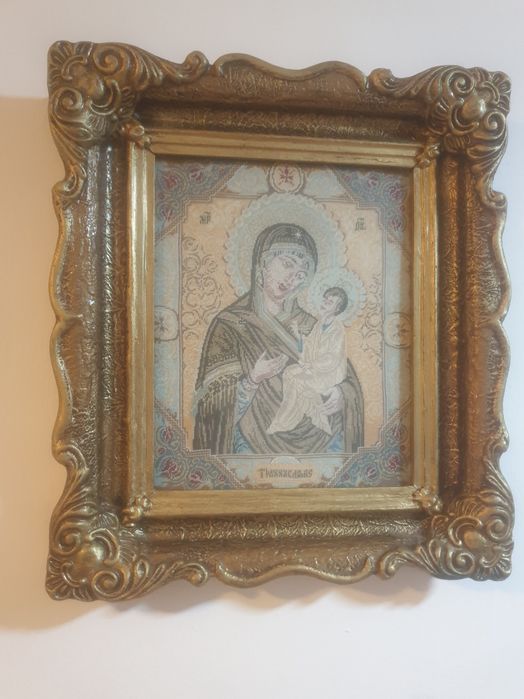 Icoana goblen cusuta manual