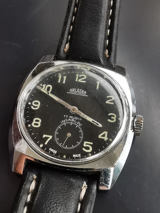Ceas Alaska Mecanic 36 mm Funcționează excelent!